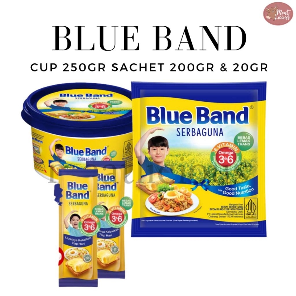 Blue Band Margarin Serbaguna Sachet 20gr / 200gr / Cup 250gr