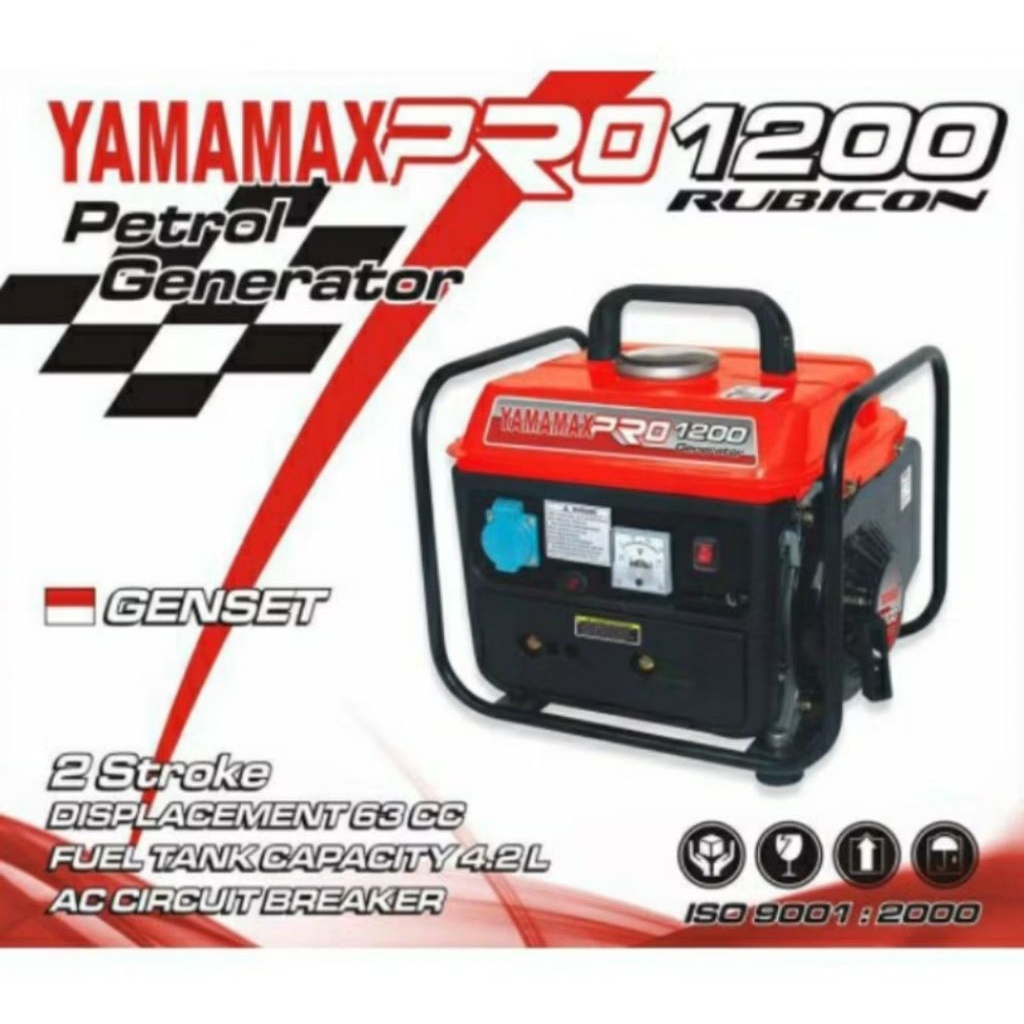 PROMO TERMURAH Yamamax Pro 1200 Genset Mini Portable 750 Watt Generator Listrik