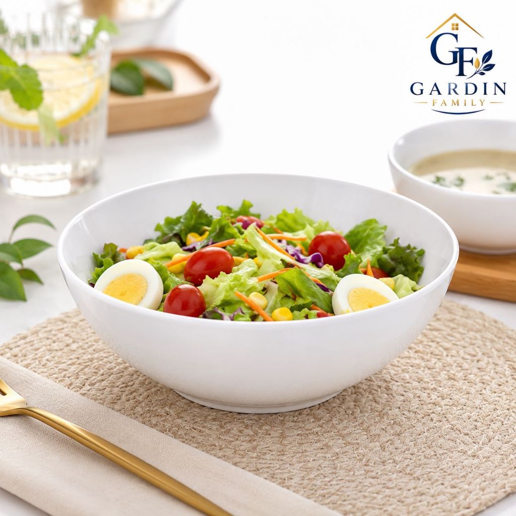 Mangkuk Salad Dalam 6 Inch Putih Porcelaine Melamine Horeka Golden Dragon W7506 | Mangkuk Sup, Cerea