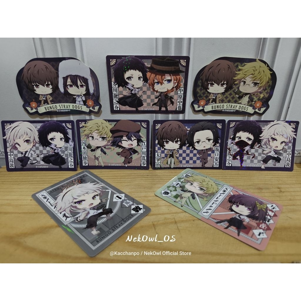 AAB Metal Card & Sticker Bungou Stray Dogs Official Merchandise Anime BSD Atsushi Nakajima Osamu Daz