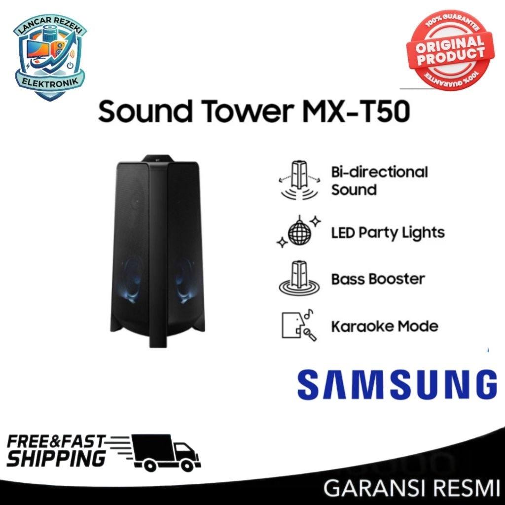 SAMSUNG SOUND TOWER MX-T50 SPEAKER AKTIF GIGA PARTY MXT50