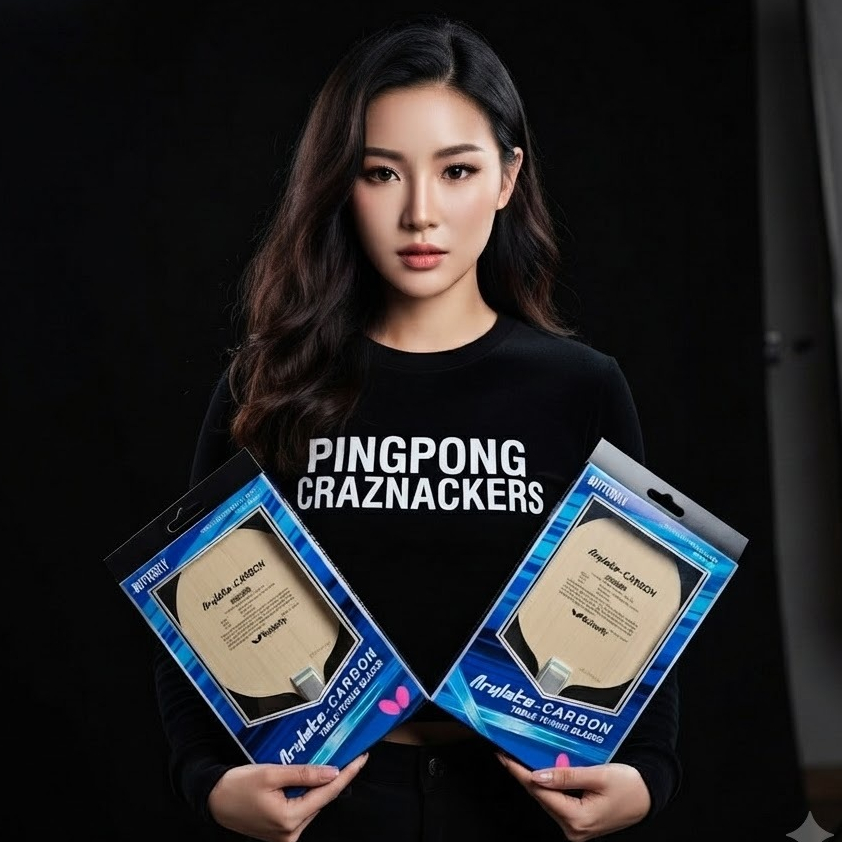 Kayu Bet Pingpong Butterfly Arylate Carbon VISCARIA Original