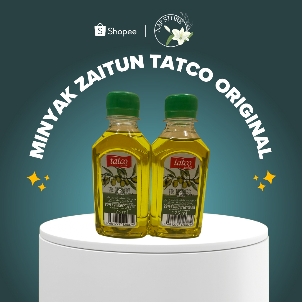 [ORIGINAL 100%] Minyak Zaitun Tatco 175 ml - Extra Virgin Olive Oil Mix Pomace Murni Asli Botol Kaca