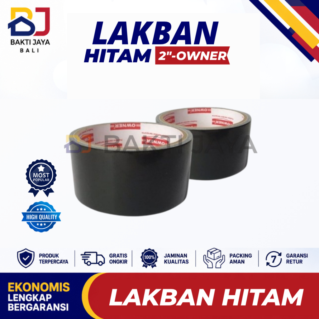 Lakban Hitam | Lakban Perekat Hitam | Solasi Lakban Hitam | Solatip Hitam Perekat | Isolasi Lakban H