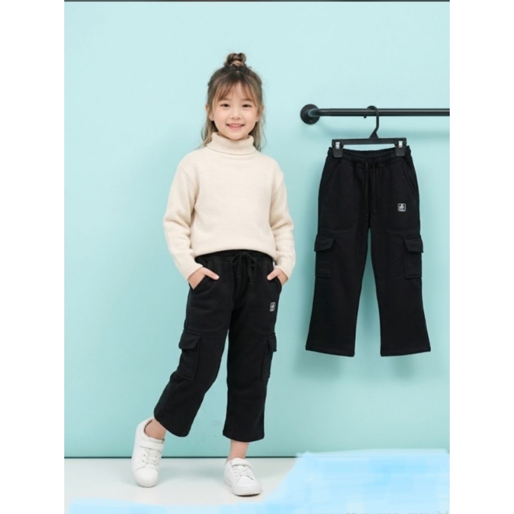 celana korea sweatpant anak cargo kekinian celana cewe panjang