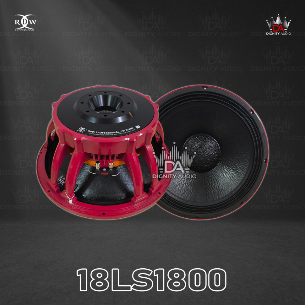RDW 18LS1800 | 18LS 1800 | 18 LS 1800 Komponen Speaker 18 Inch Original Merah
