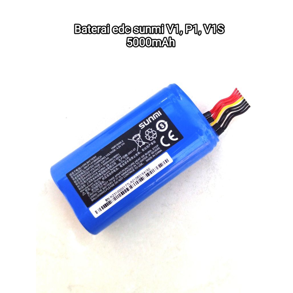 Baterai edc SUNMI V1, P1, V1S - 100% Original