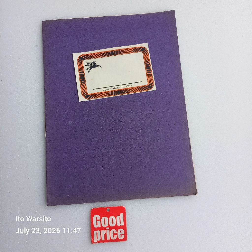 Buku tulis halus sampul biru jadul