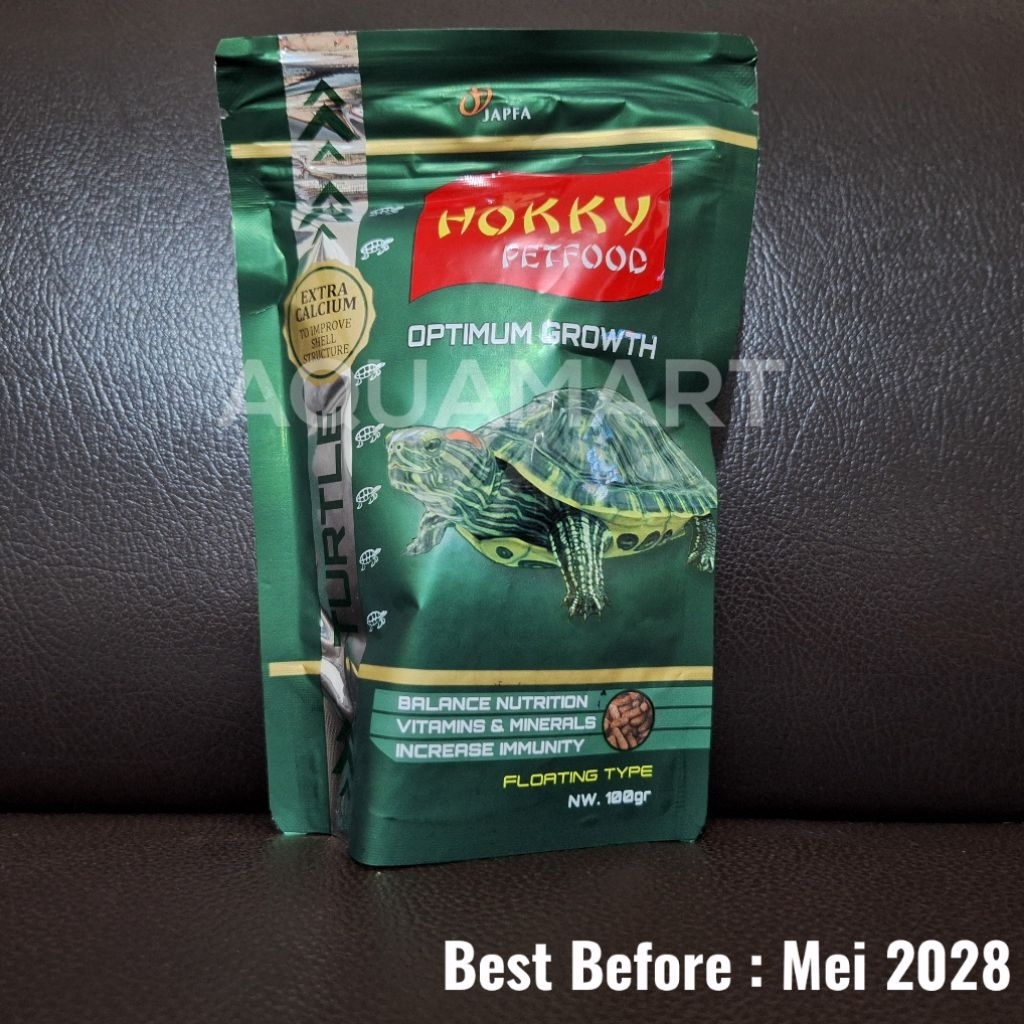 Hokky Turtle 100 gram Optimum Growth - Makanan Kura Kura - Turtle Food - Hokky Petfood