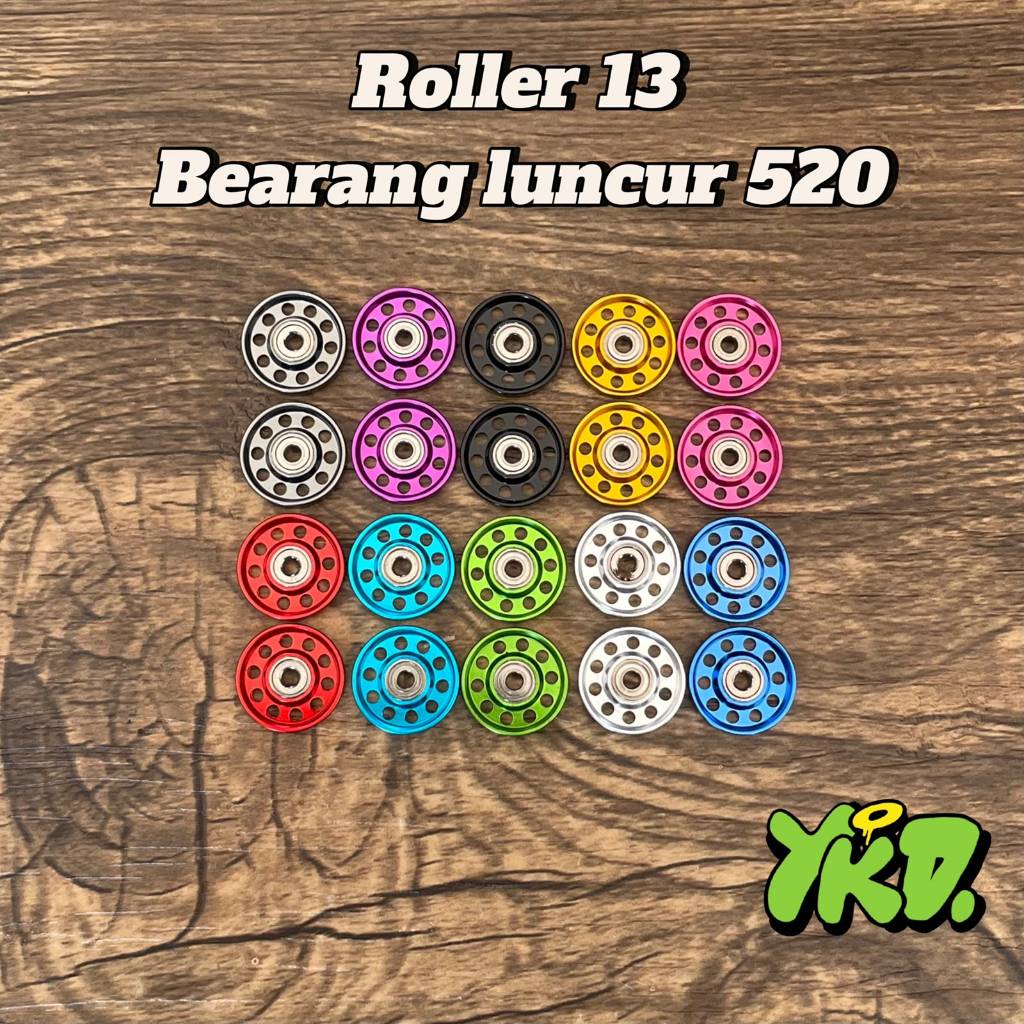 Roller 13 mm Leight Weight LW + Bearing Luncur Rep Tamiya 95048 / 95549