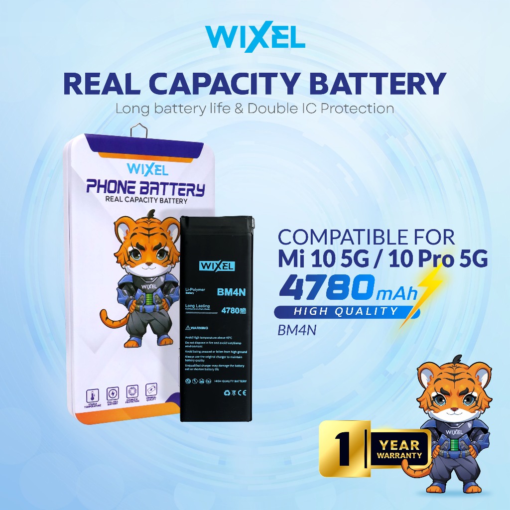 WIXEL Baterai BM4N XiaoMi Mi 10 5G Mi10 Pro Batre Batrai Battery Original Ori HP Handphone BM 4N Dou