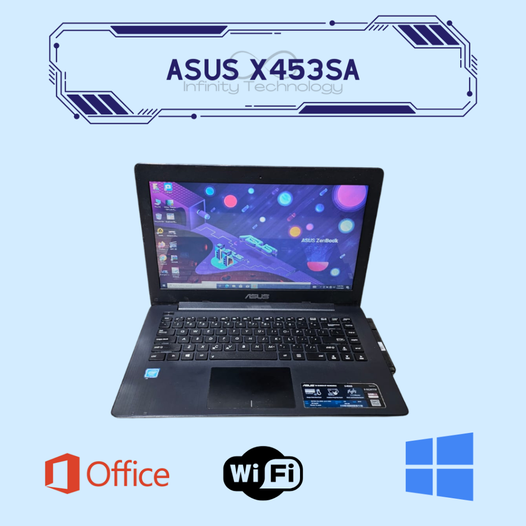 Laptop ASUS X453SA Bekas Celeron Windows 10 Original Siap Pakai Untuk Sekolah & Kerja