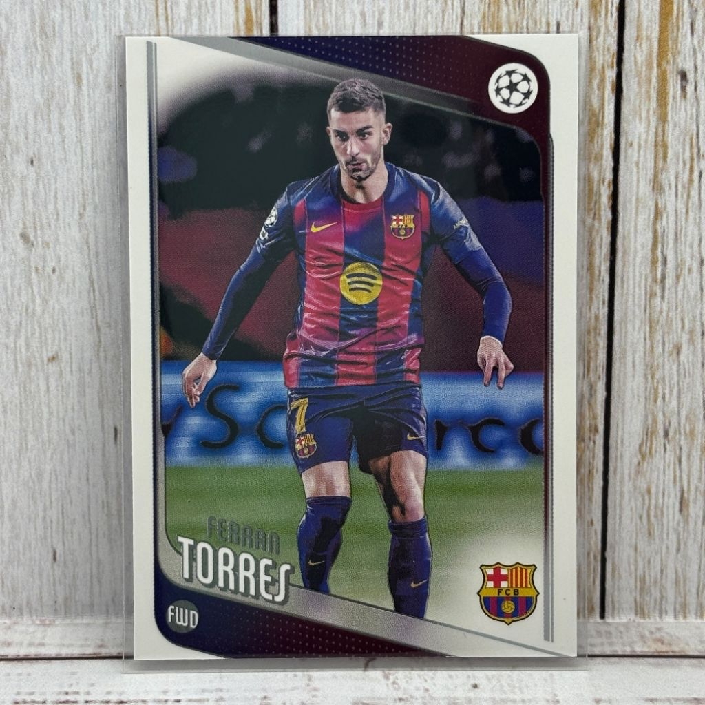 Kartu Bola Ferran Torres Barcelona Topps UCC Original