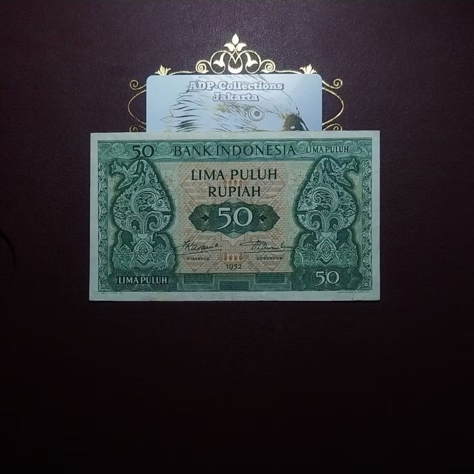 Uang Kuno 50 Rupiah Seri Budaya 1952