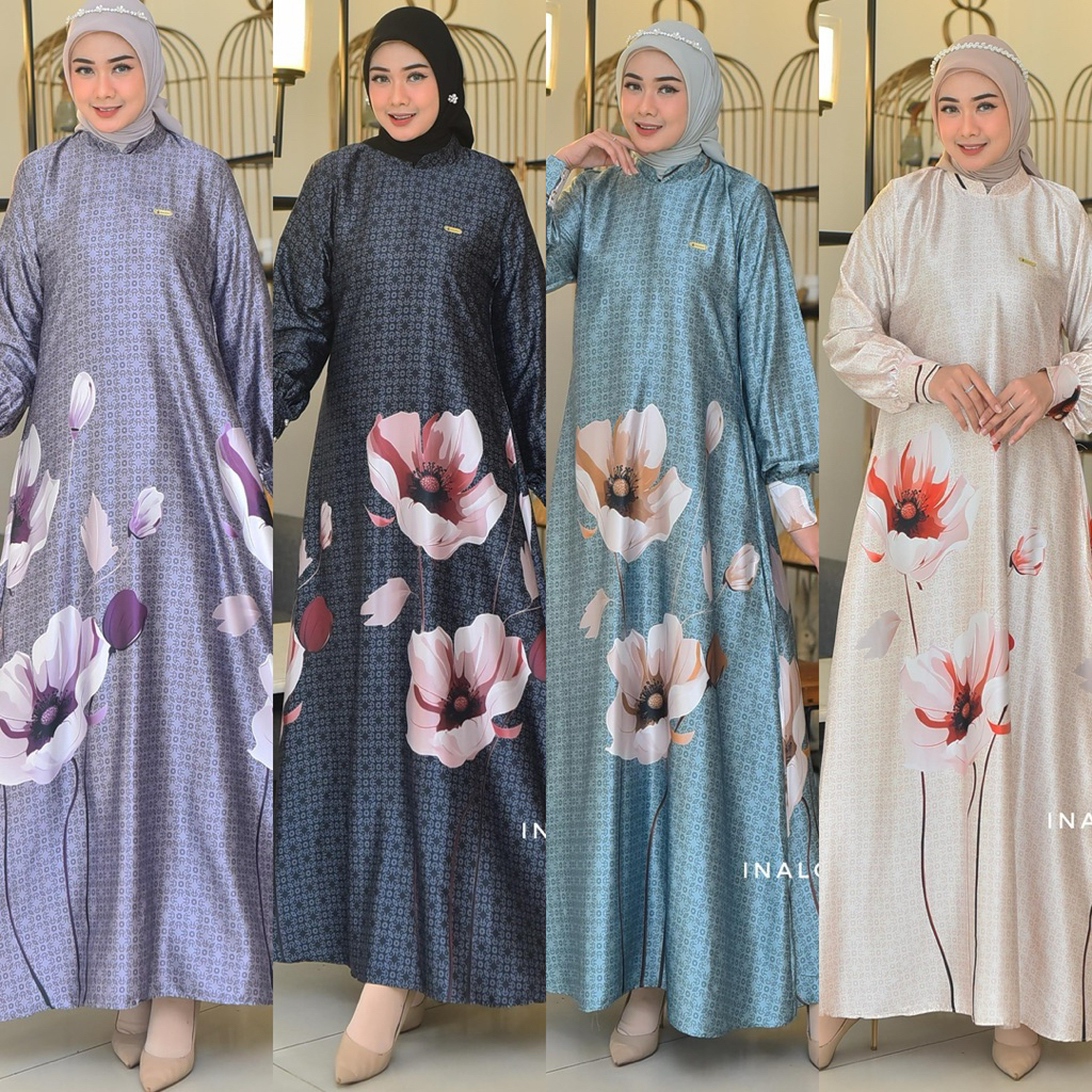 MERINDA DRESS GAMIS PRINTING SILK BY INALOCA