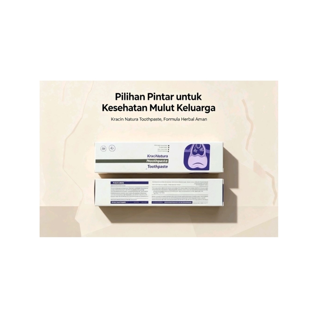 Kraein Netura Tooth Refresh Toothpaste 100gr - Pasta Gigi Mencerahkan & Merawat Gusi Aman untuk Kelu