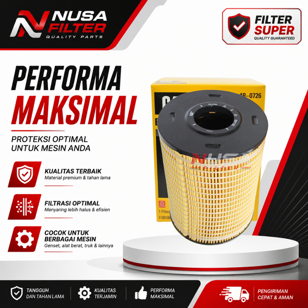 1R-0726 Oil Filter Saringan Filter Oli 1R 0726 1R0726