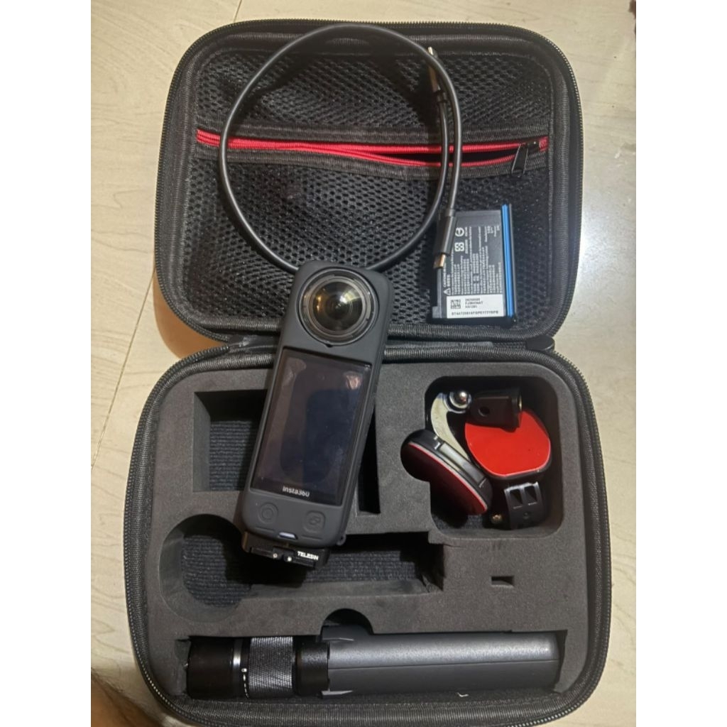 Insta360 X4 8K Action Camera - Bekas Pemakaian Pribadi Fullset Banyak Bonus