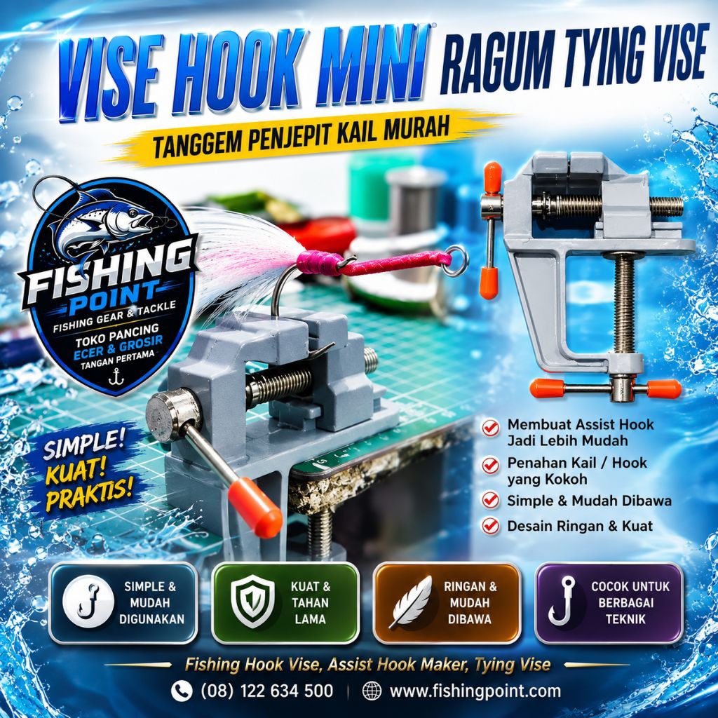 VISE HOOK MINI RAGUM TYING VISE MURAH TANGGEM PENJEPIT KAIL [AAH06]