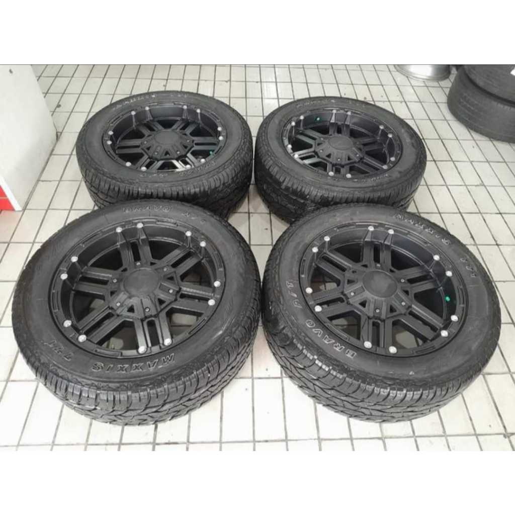 VELG MOBIL XD MONSTER R20 6X139+BAN 275 55 RING 20 FORTUNER PAJERO TRITON STRADA HILUX DLL