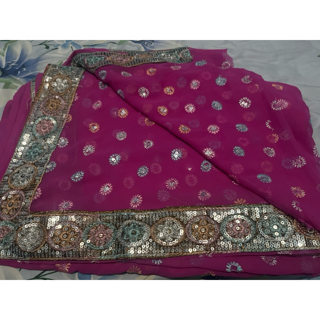 PRELOVED 1 kain sari india malaysia