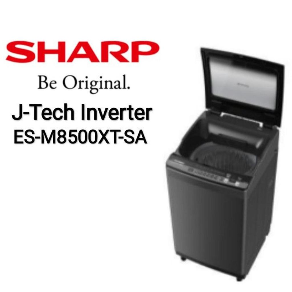 MESIN CUCI SHARP ES-M8500XT-SA 8,5 KG J-TECH INVERTER ES M8500XT / 8500XT 8,5KG