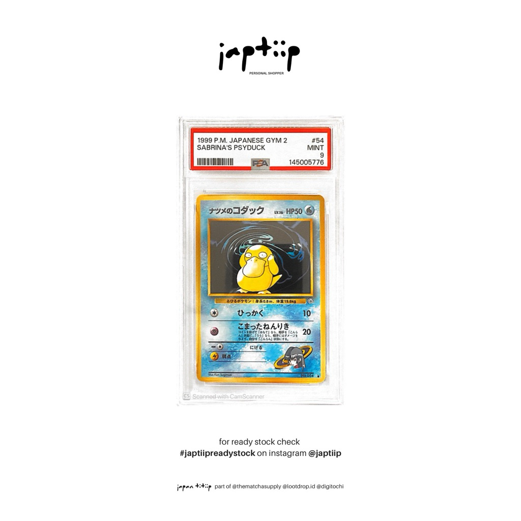 POKEMON Sabrina’s Psyduck #54 - Gym 2 [PSA 9] [Japan] [Ready Stock]