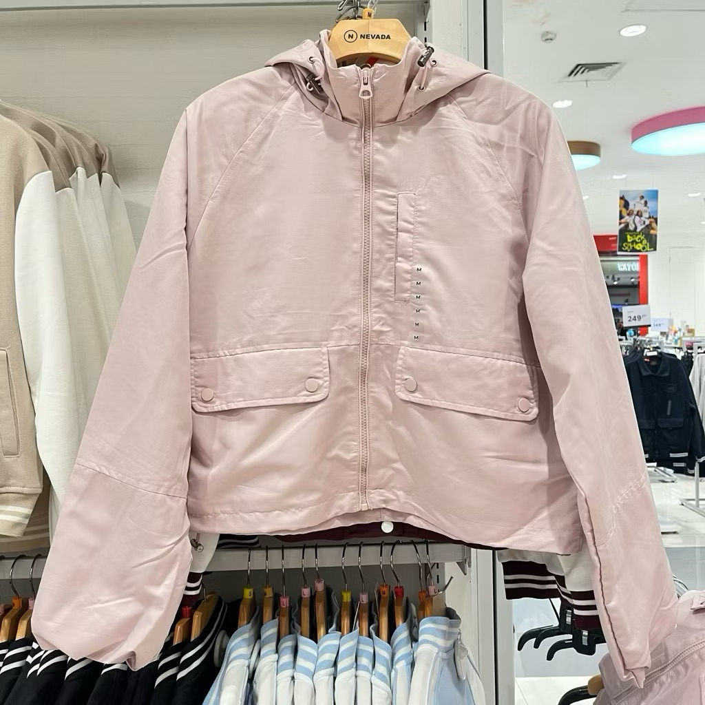 nevada jaket zipper parasut wanita