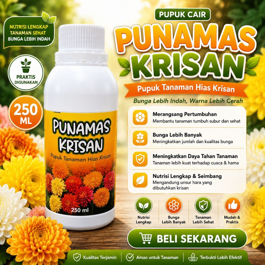 PUPUK BUNGA / PUPUK BUNGA KRISAN / PUPUK BUNGA CAIR / PUPUK BUNGA TANAMAN HIAS / BOOSTER BUNGA