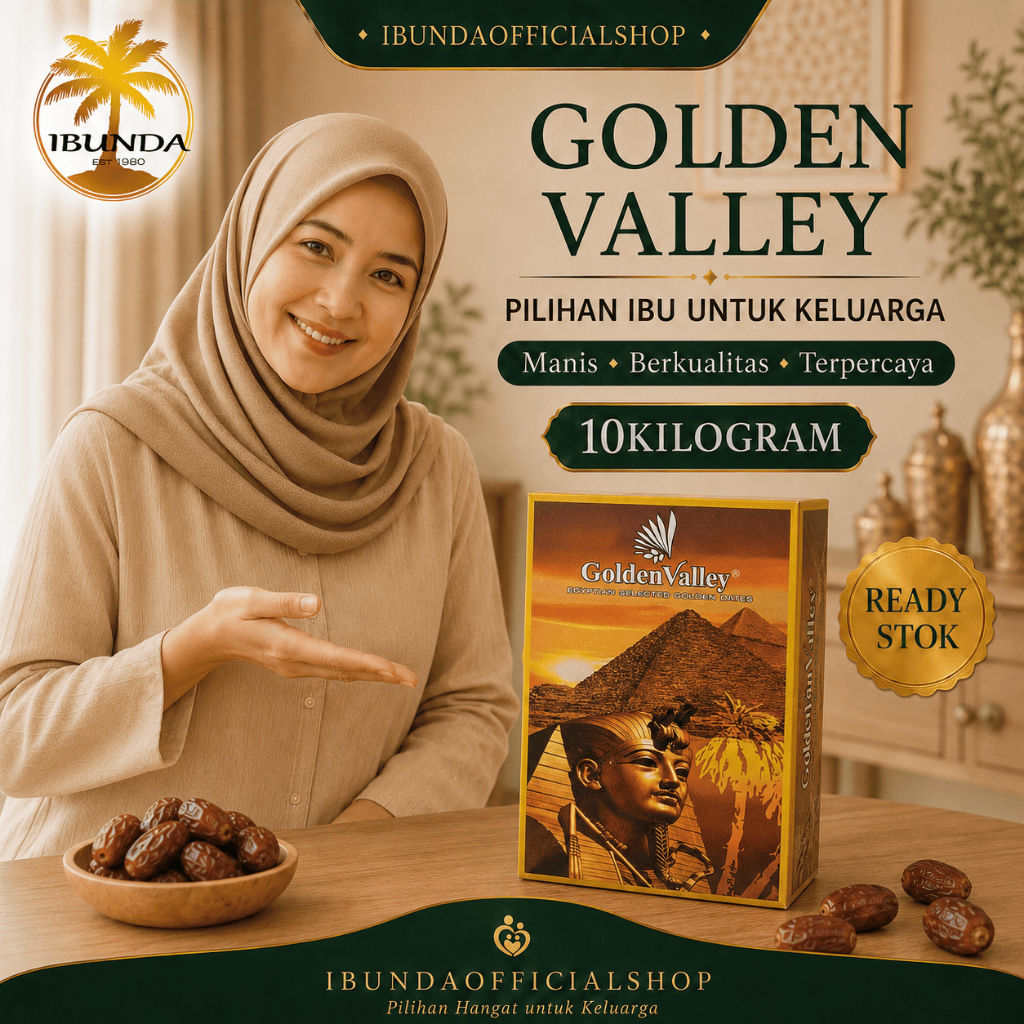 Kurma Golden Valley 10Kg | kurma mesir | Kurma khalas 10Kg