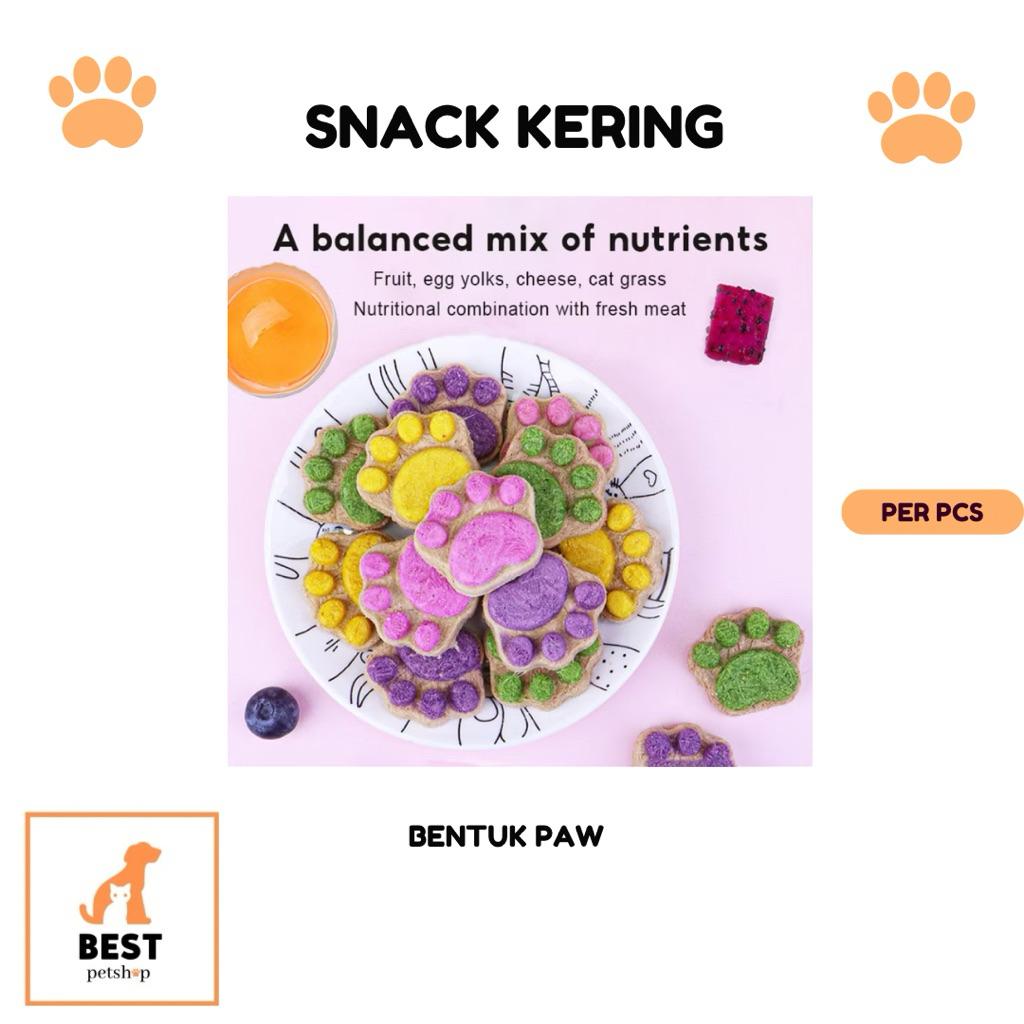 snack kering paw dried freeze snack kucing anjing