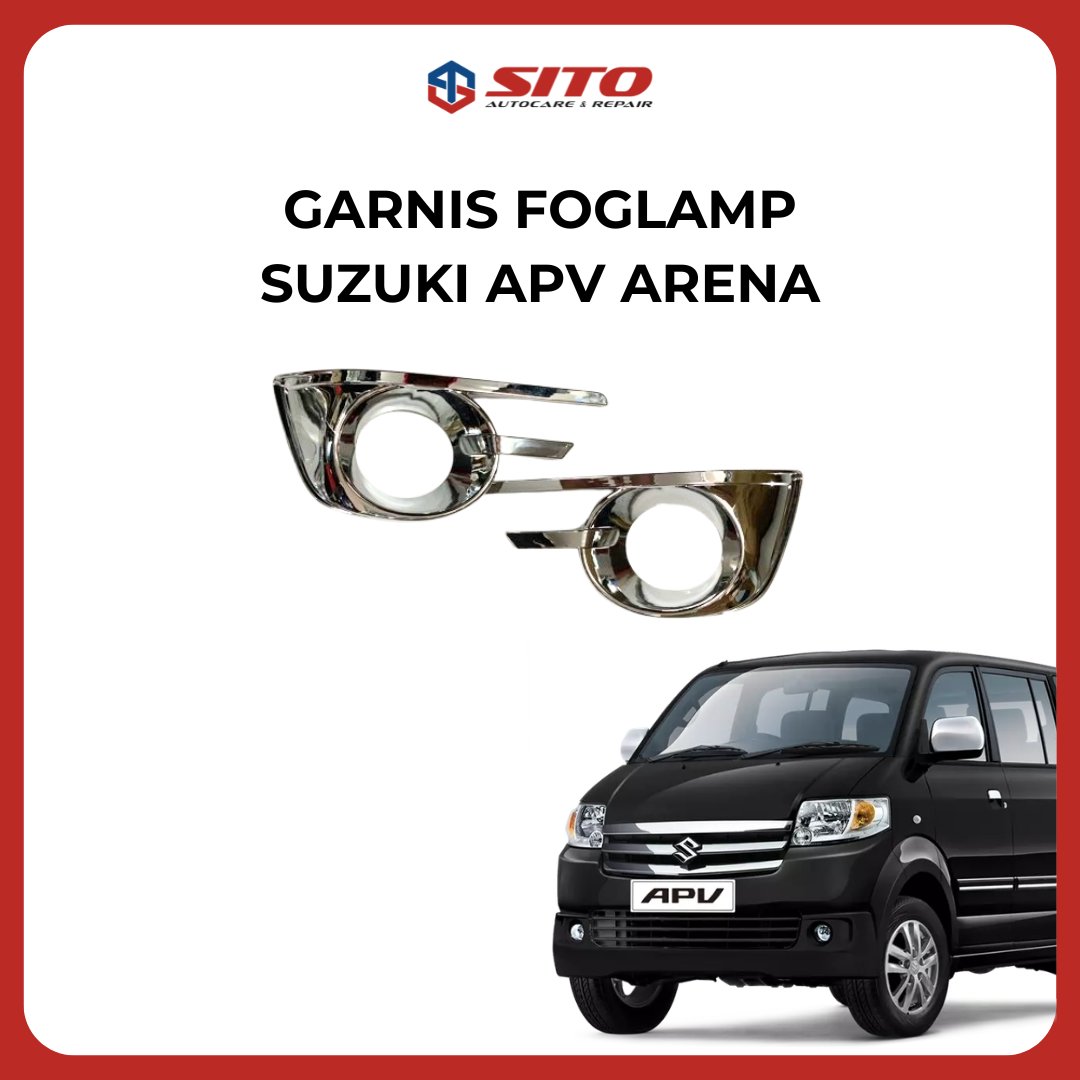 Garnis Foglamp Suzuki APV Arena Warna Silver Chrome - Aksesoris Mobil