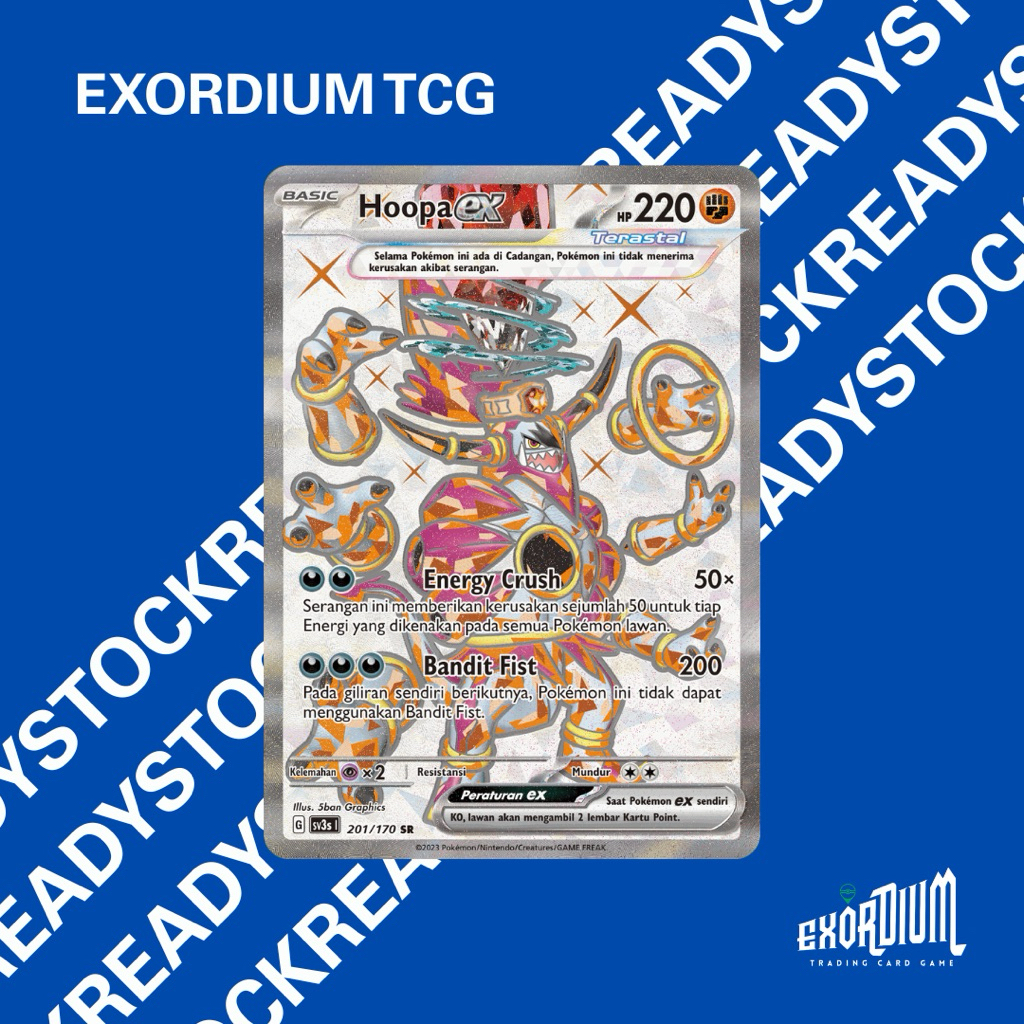 Hoopa Ex SR IDN 201/170 | Kartu Pokemon Indo Exotcg