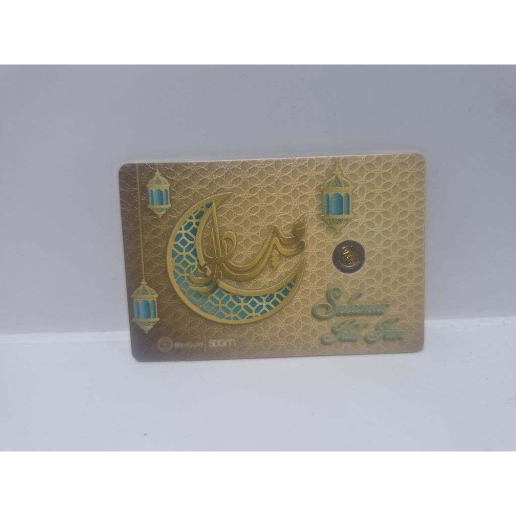 Logam Mulia MiniGold 0.1 Gram - Edisi Idul Fitri / Emas Mini 24K / THR Lebaran / Kado Hampers