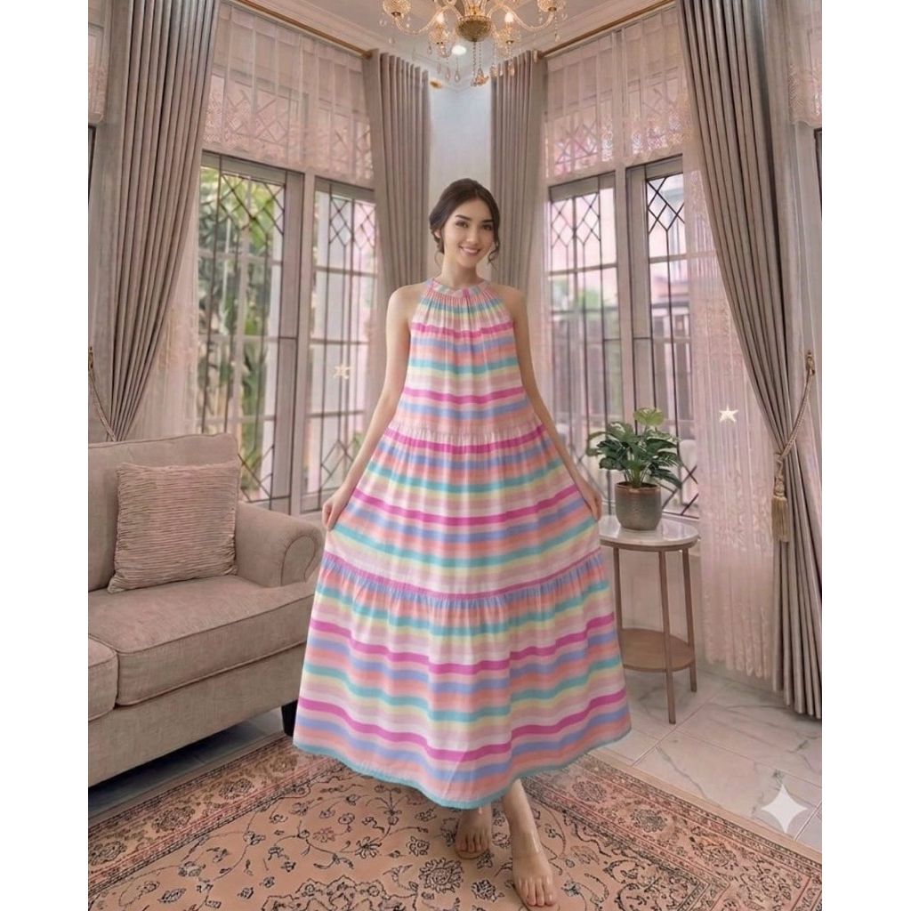 DRESS PANTAI AURORA CANTIK PREMIUM