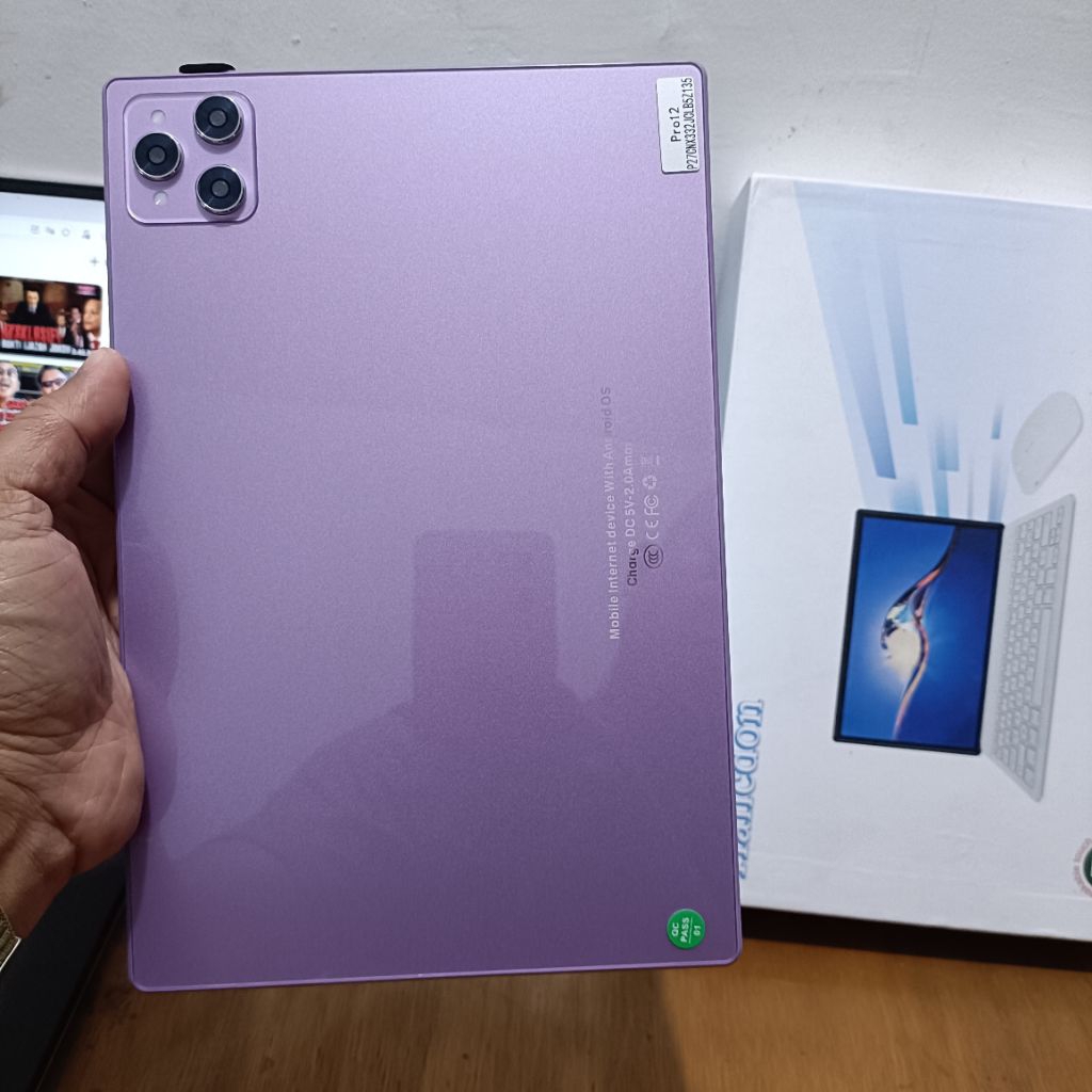Tablet PC Hancdon Pro 12 Ram 16GB Rom 1Tera Purple Second Like New