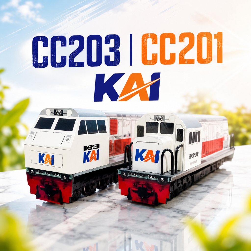 Mainan kereta api CC201/CC203