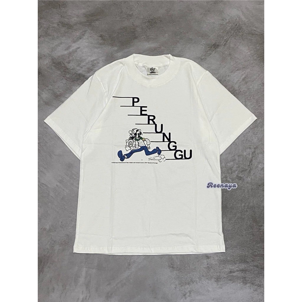 Kaos Perunggu Band Official Merchandise T-Shirt Katun Putih - S01
