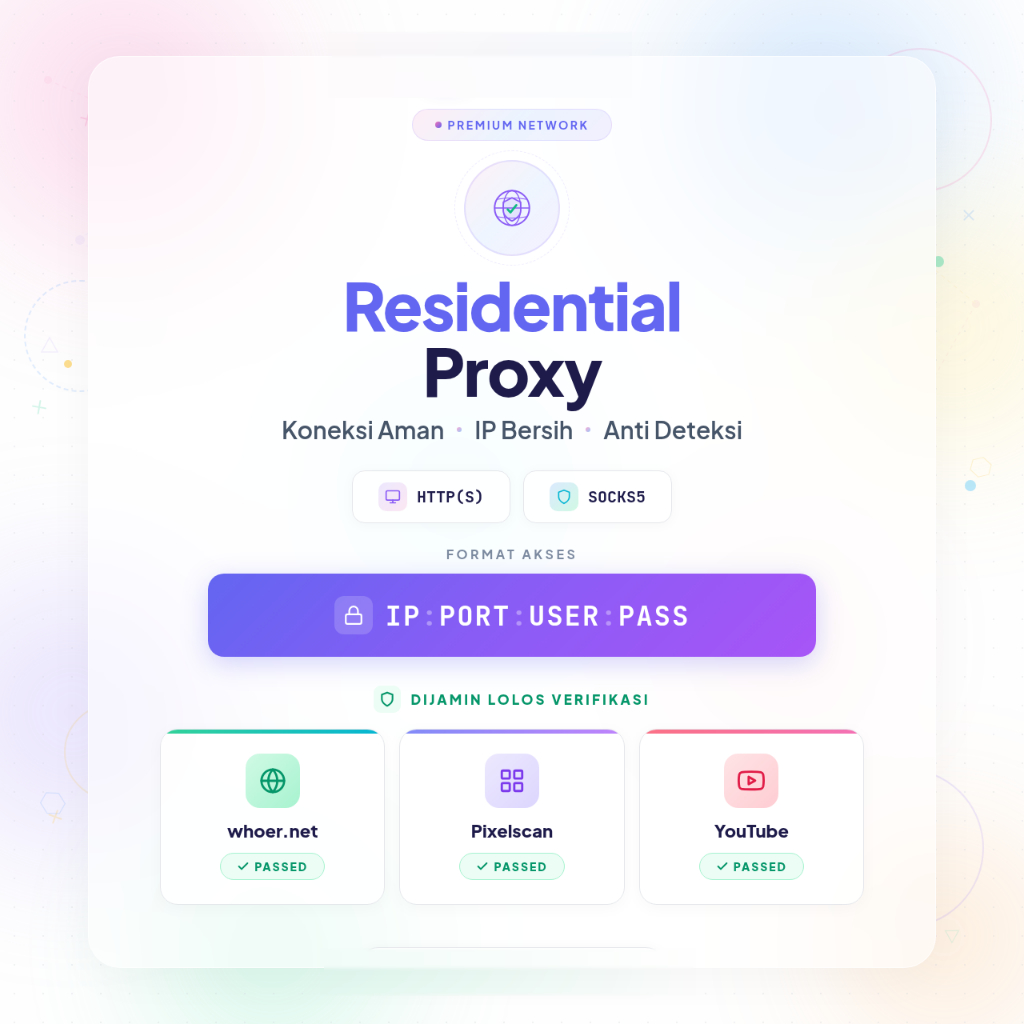 PROXY Full Residential PRIVATE PROXY 100 ip