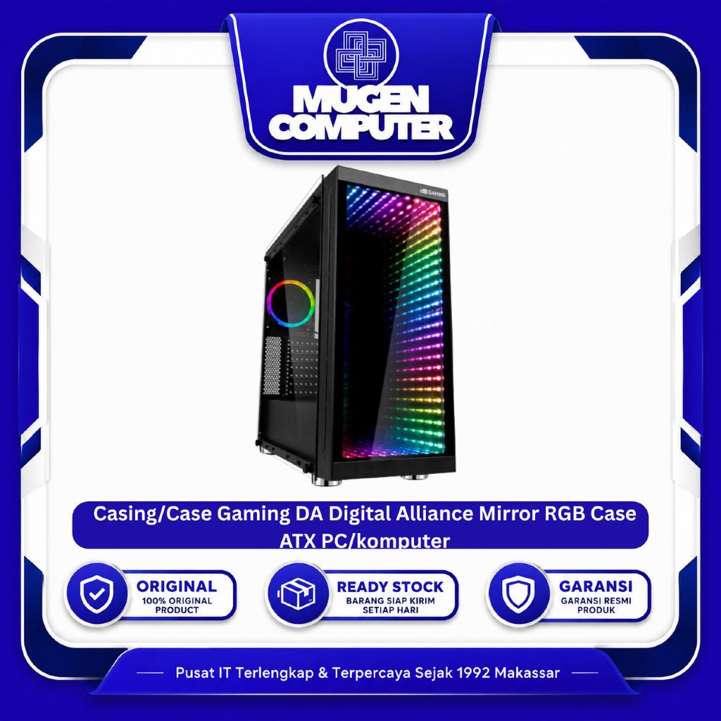 Casing/Case Gaming DA Digital Alliance Mirror RGB Case ATX PC/komputer