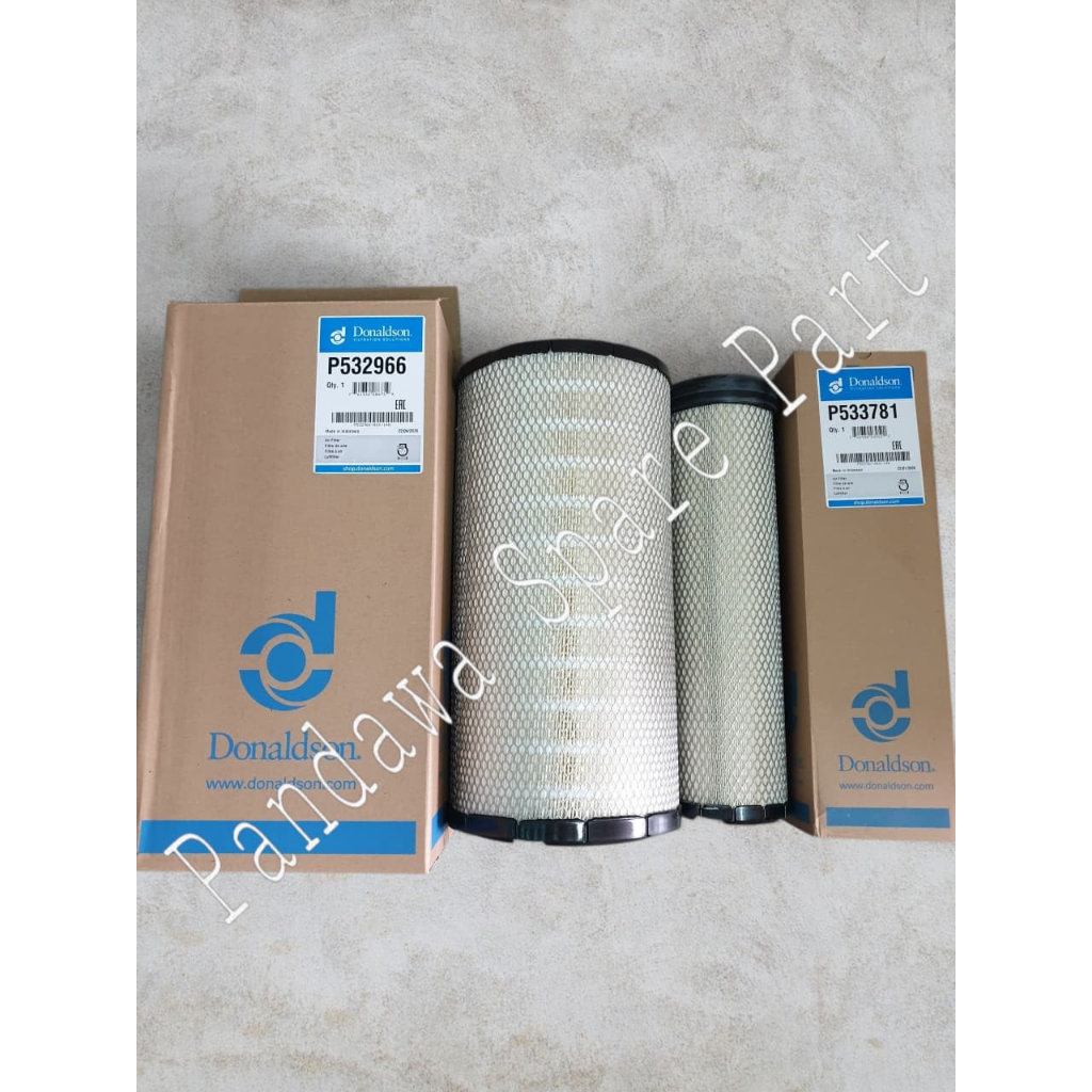 600-185-4100 / P532966 + P533781 FILTER UDARA PC200-8 DONALDSON