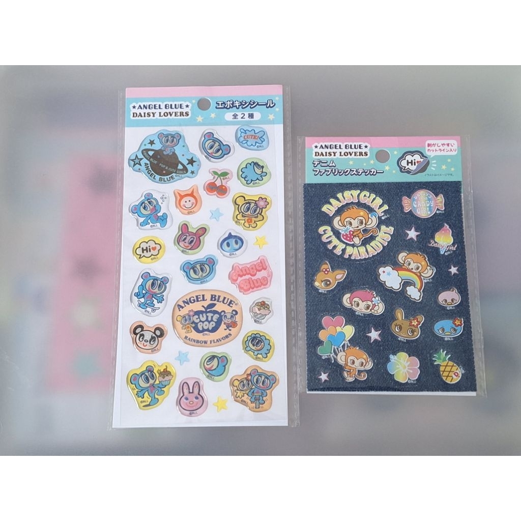 sticker angel blue & daisy lovers