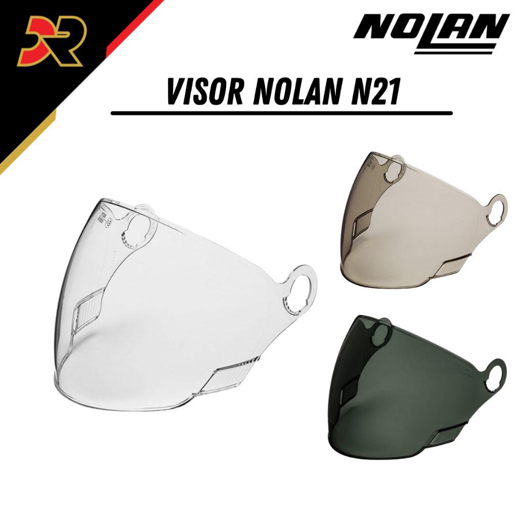 Visor Helm Nolan N21 NJS-09 Clear Dark Green Smoke SR N21 Spareparts Nolan Helmet