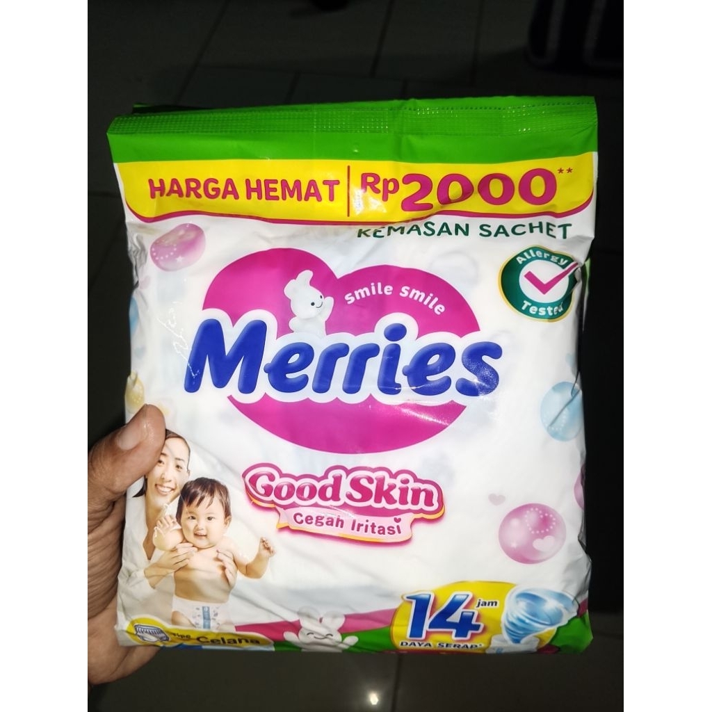 Popok Celana  Pampers Merries 1Renceng Ukuran S-XL
