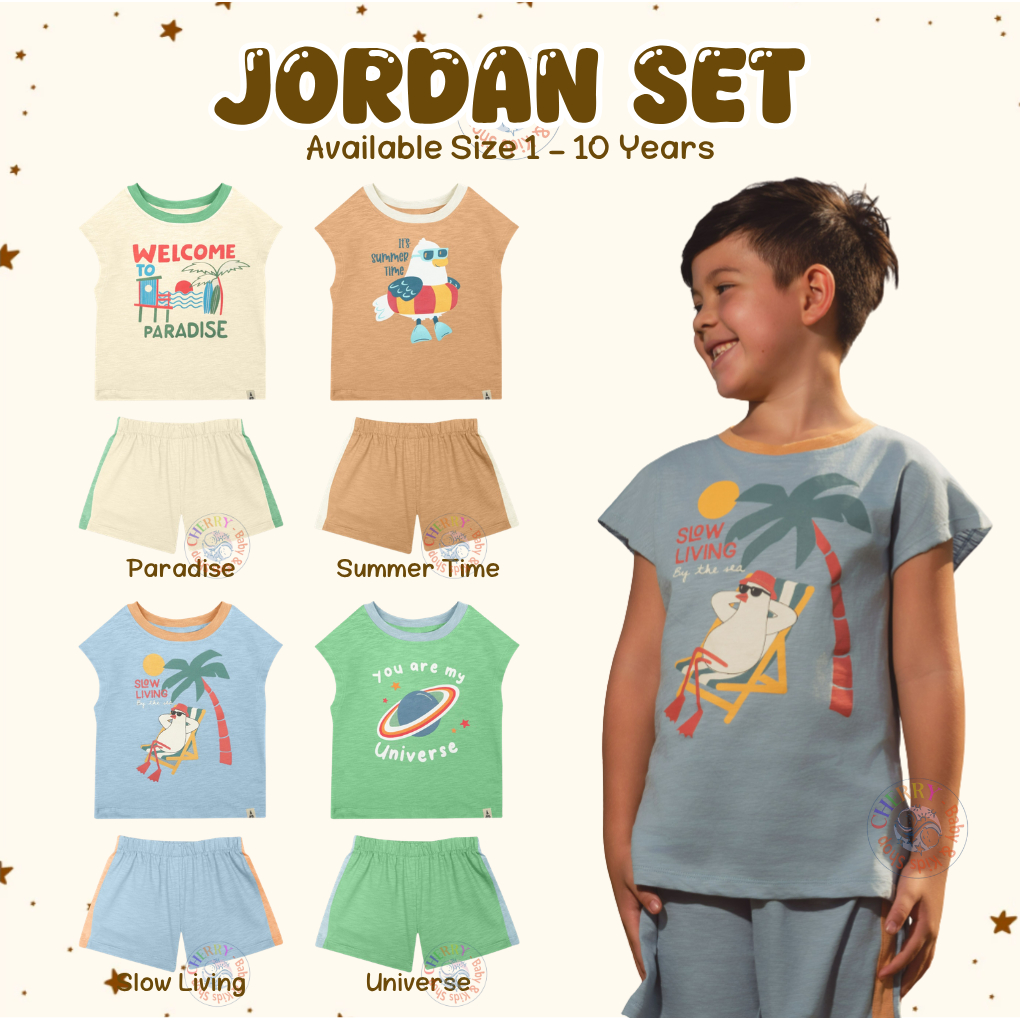 Bohopanna 1-10 Tahun Jordan Set / Setelan Kutung Pantai Summer Motif Unisex CBKS