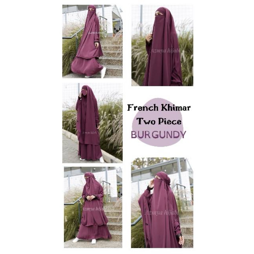 PRELOVED FK TWO PIACE BURGUNDY ByZmya