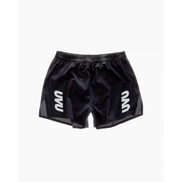 UVU SPLIT SHORT Black Celana Lari Running