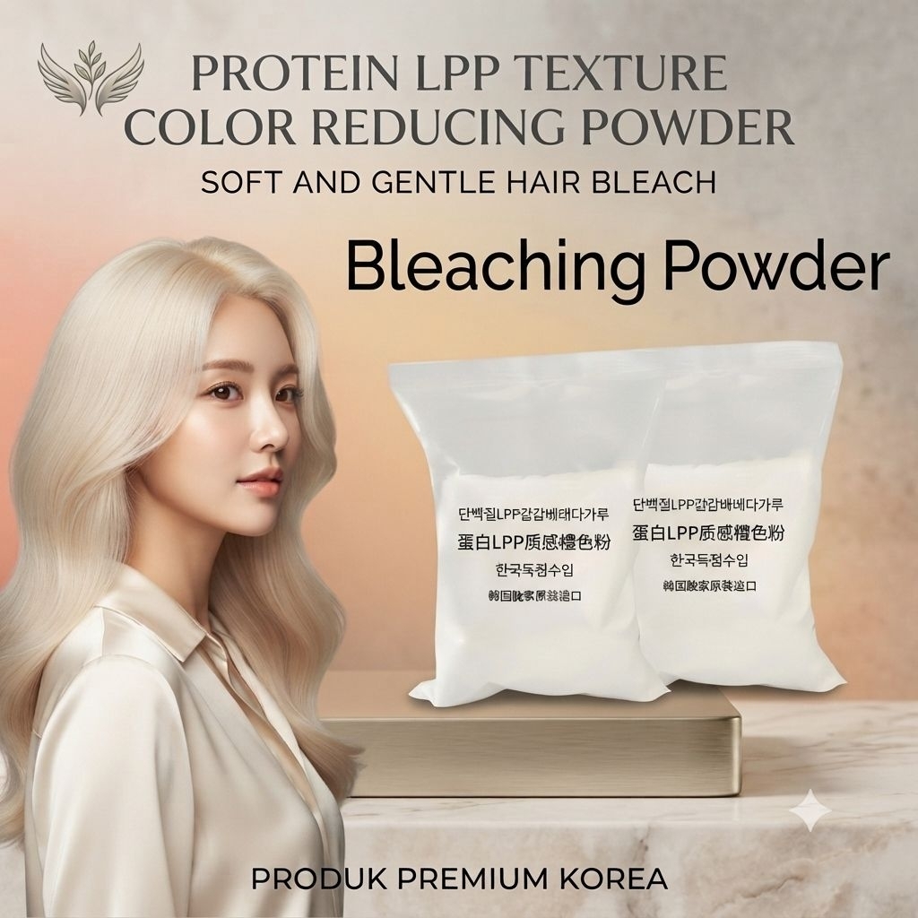 BLEACHING Korean Powder LPP Bleaching Rambut Korea Style Fit
