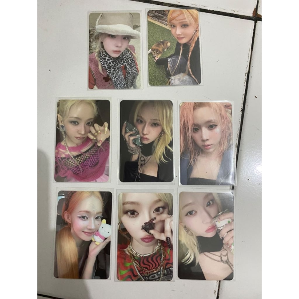 aespa winter armageddon official photocard