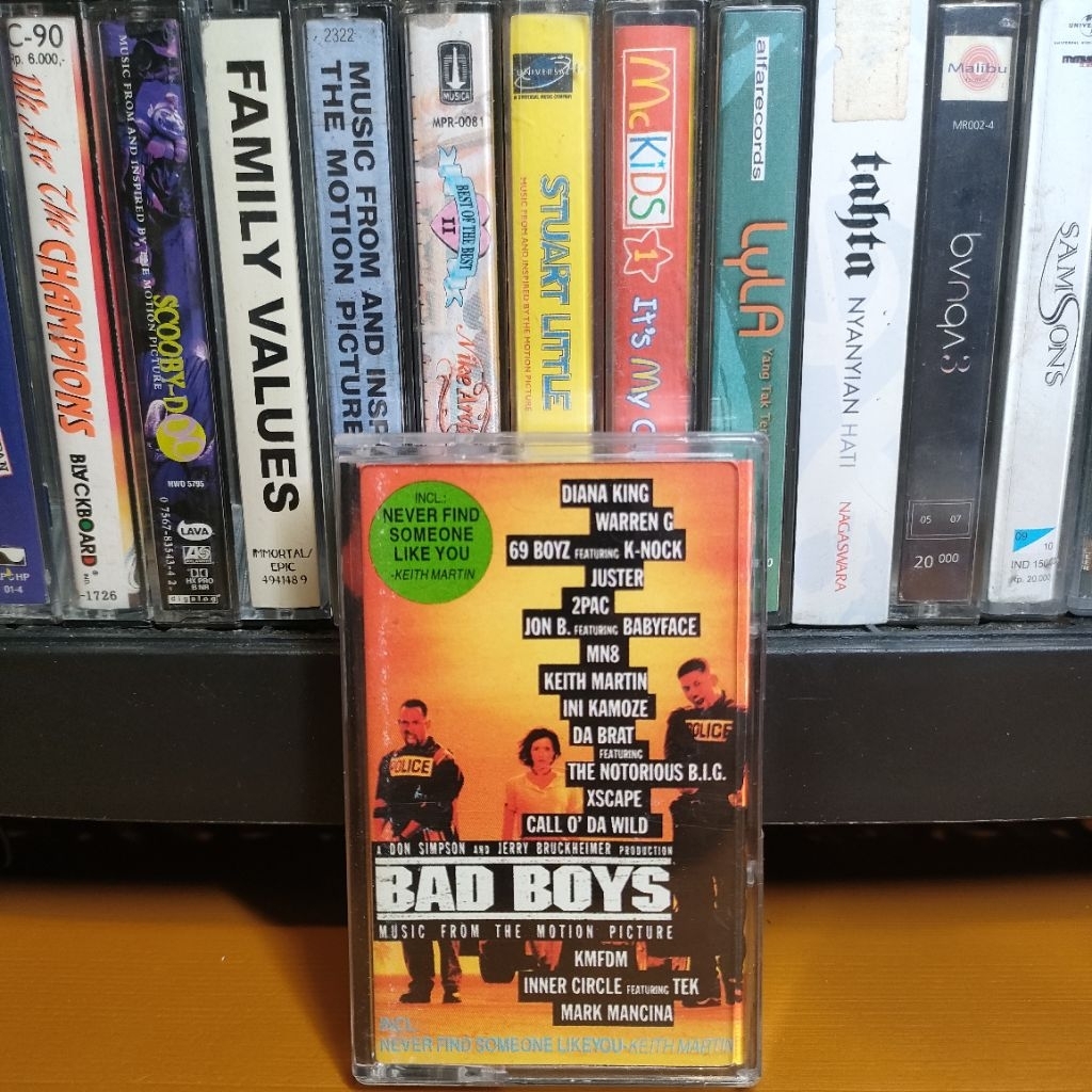 Kaset Pita Bad Boys 2Pac Warren G B.I.G Soundtrack OST OMPS bagus kaku